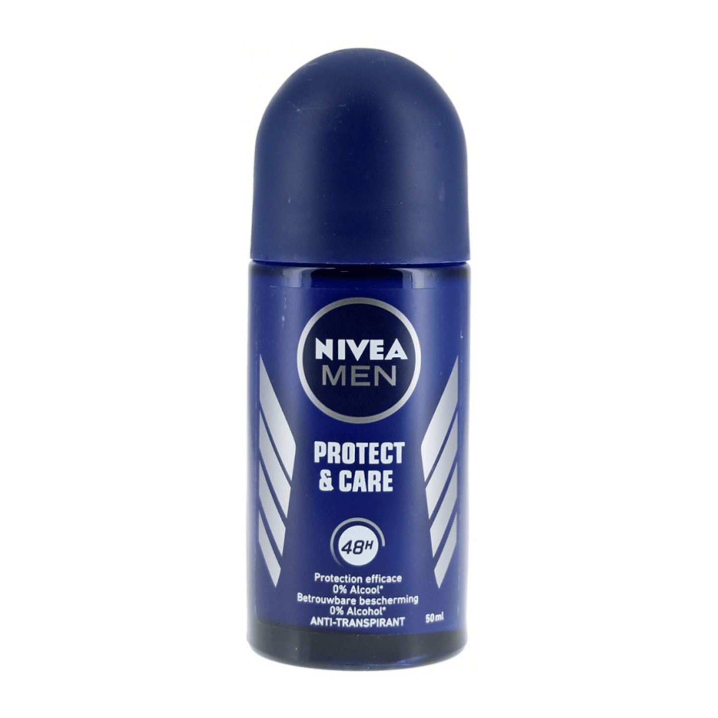 Primary Image of Men's Roll-On Protect & Care Anti-Perspirant Deodorant, blue roll on deodorant bottle