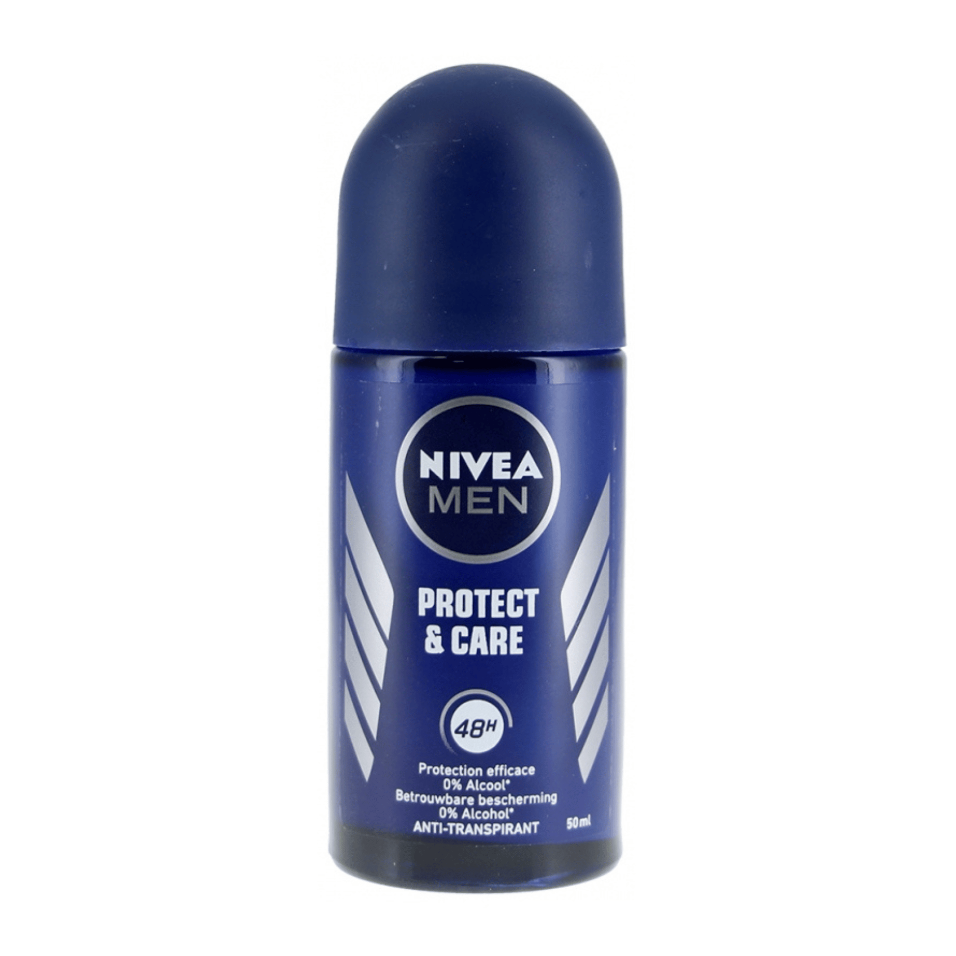 Primary Image of Men's Roll-On Protect & Care Anti-Perspirant Deodorant, blue roll on deodorant bottle