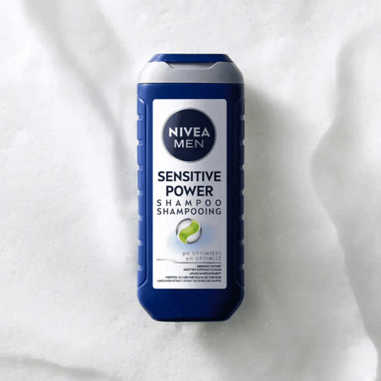 Alternate Image of Sensitive Power Shampoo for Men, blue bottle with white label