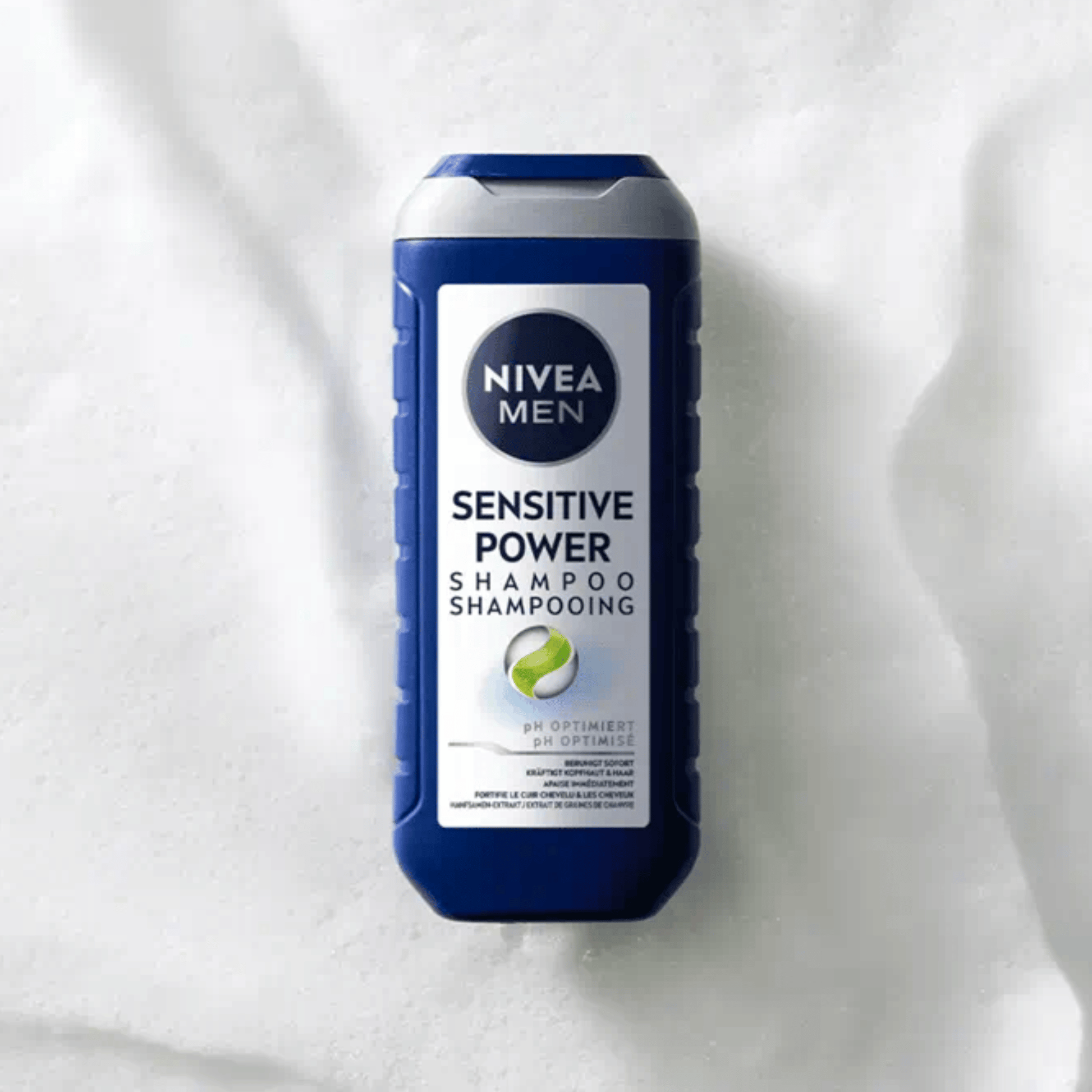 Alternate Image of Sensitive Power Shampoo for Men, blue bottle with white label