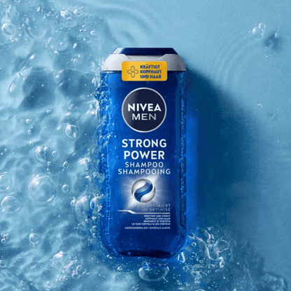 Alternate Image of Men Strong Power Shampoo, blue shampoo bottle