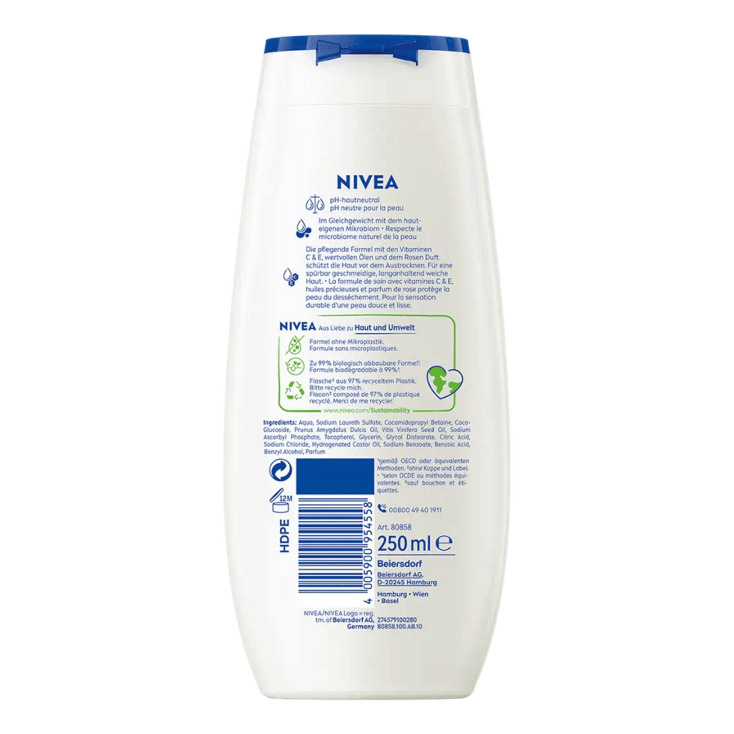 Alternate Image of Rose and Almond Oil Nourishing Shower Gel