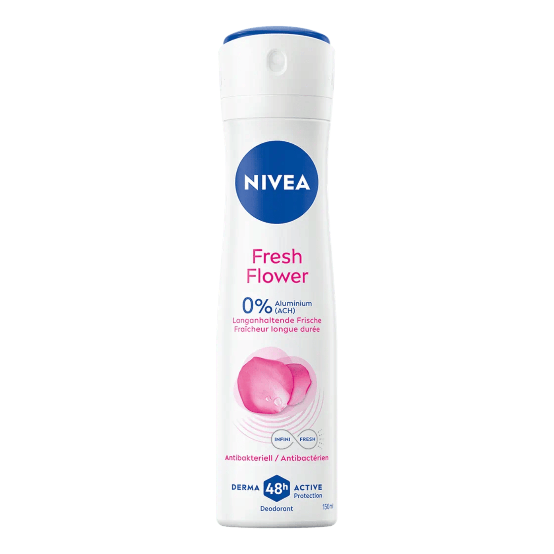 Primary Image of Women's Spray Fresh Flower Deodorant, white and pink spray deodorant