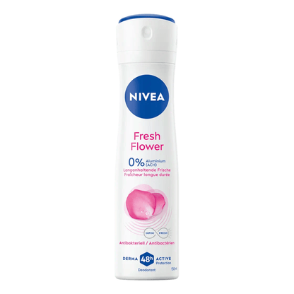 Primary Image of Women's Spray Fresh Flower Deodorant, white and pink spray deodorant