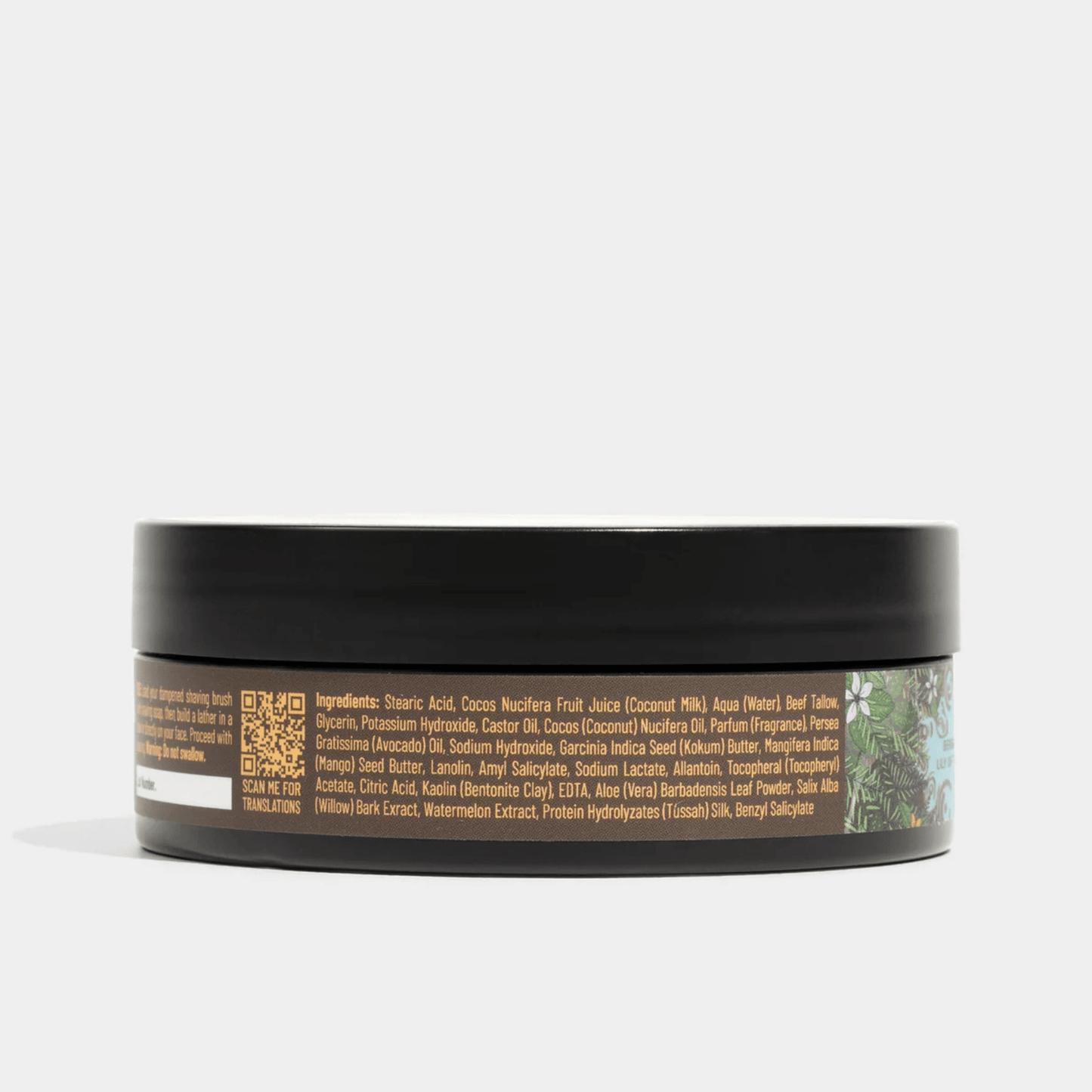 Alternate image of Rainroot Shave Soap, illustrated shave soap container