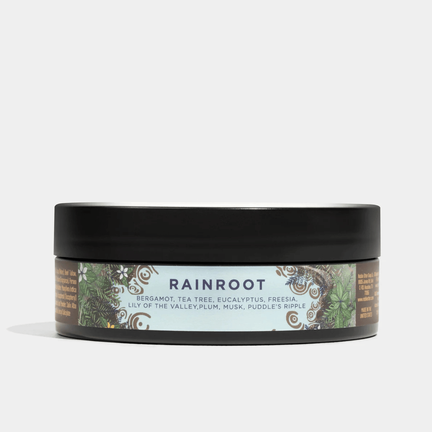 Alternate image of Rainroot Shave Soap, illustrated shave soap container