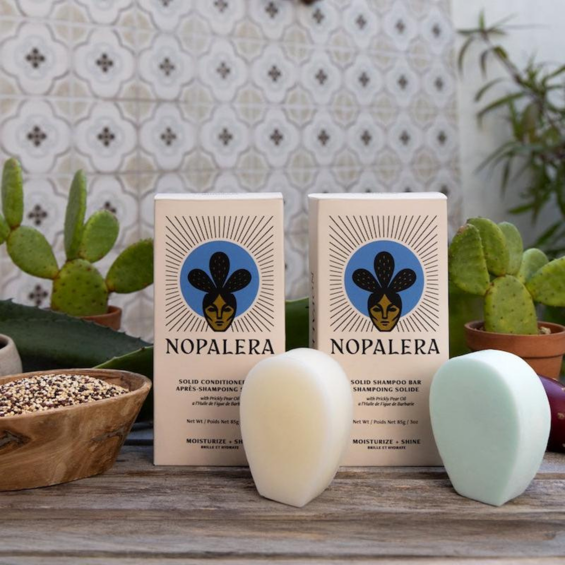 Lifestyle Image 1 of Nopalera Solid Moisturizing Conditioner Bar
