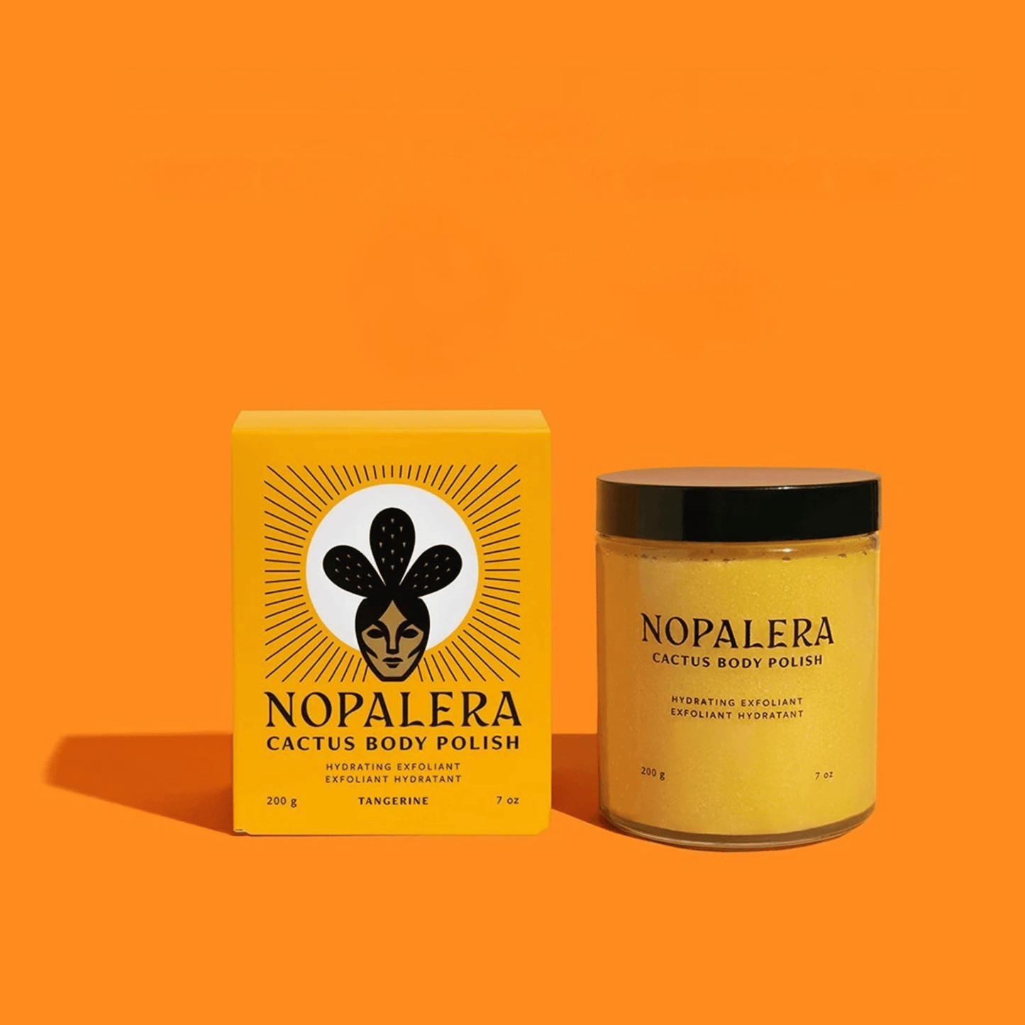 Atlernate Image of Tangerine Cactus Body Polish, orange body scrub