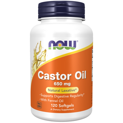 primary image of now castor oil 120ct