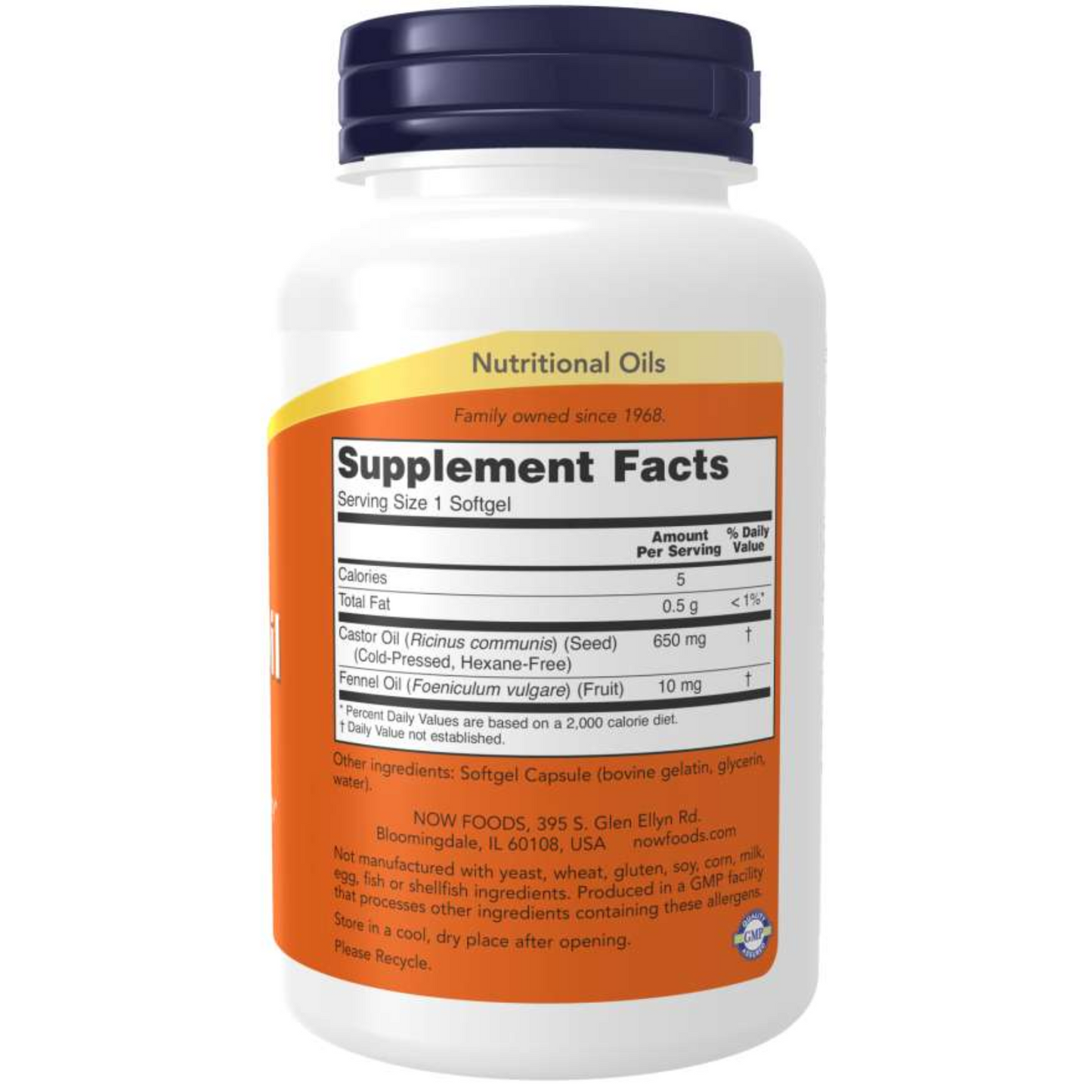 alternate image of now castor oil 120ct