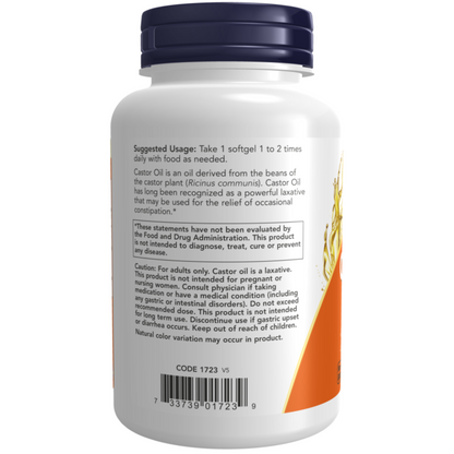 alternate image of now castor oil 120ct