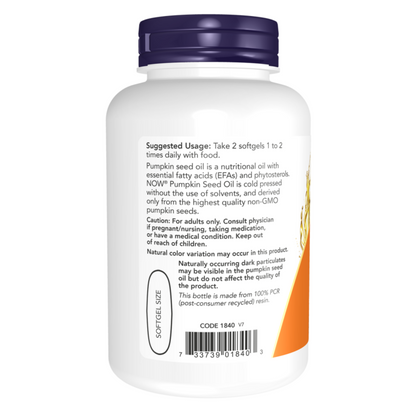 alternate image of now pumpkin seed oil 1000mg