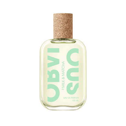 Primary Image of Milk & Matcha EDP, clear perfume bottle with cork cap