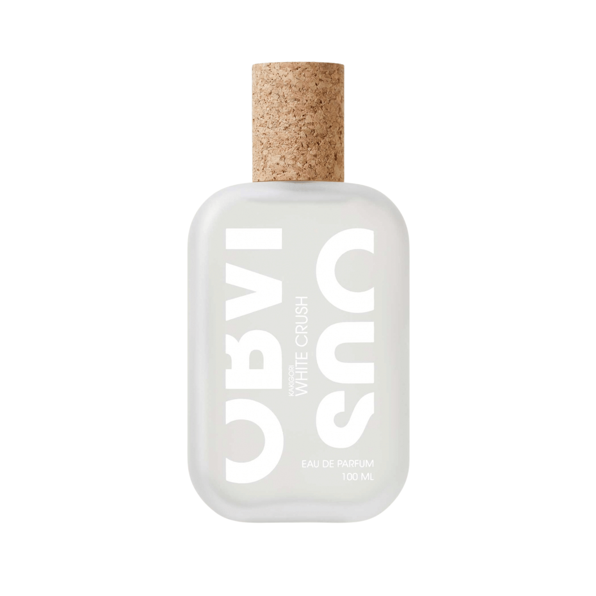 Primary Image of White Crush Kakigori EDP, frosted perfume bottle with cork cap