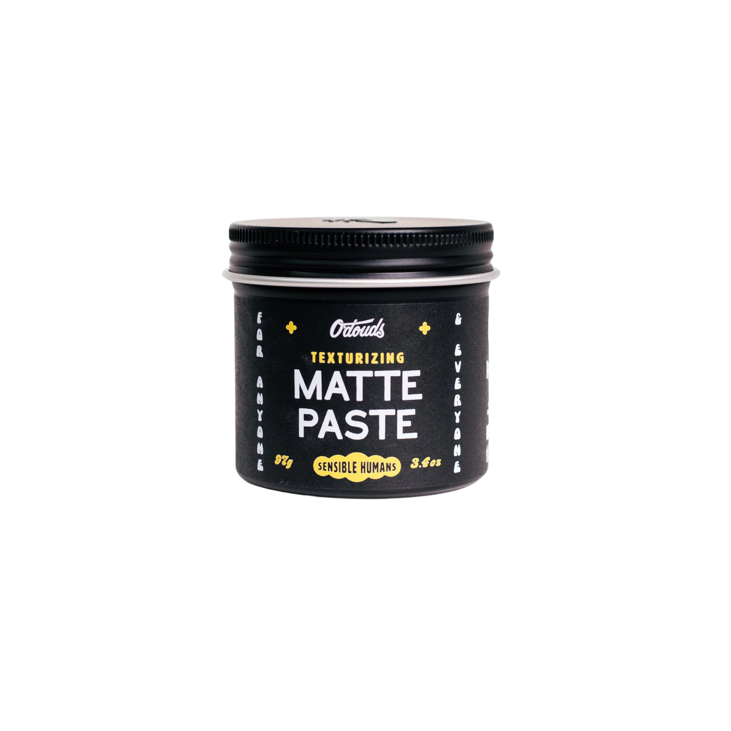 Primary Image of Matte Paste, black jar with white text