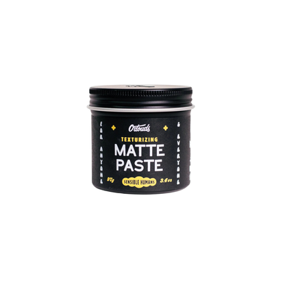 Primary Image of Matte Paste, black jar with white text