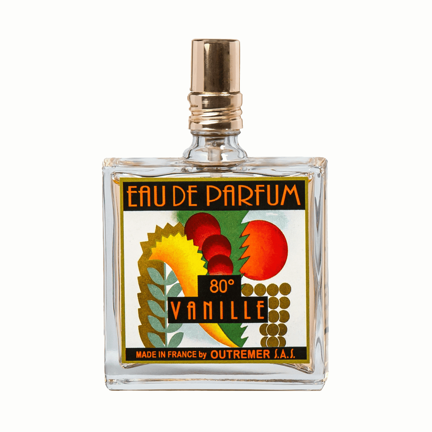 Primary Image of Vanille 80 Degrees EDP, square perfume bottle with deco label