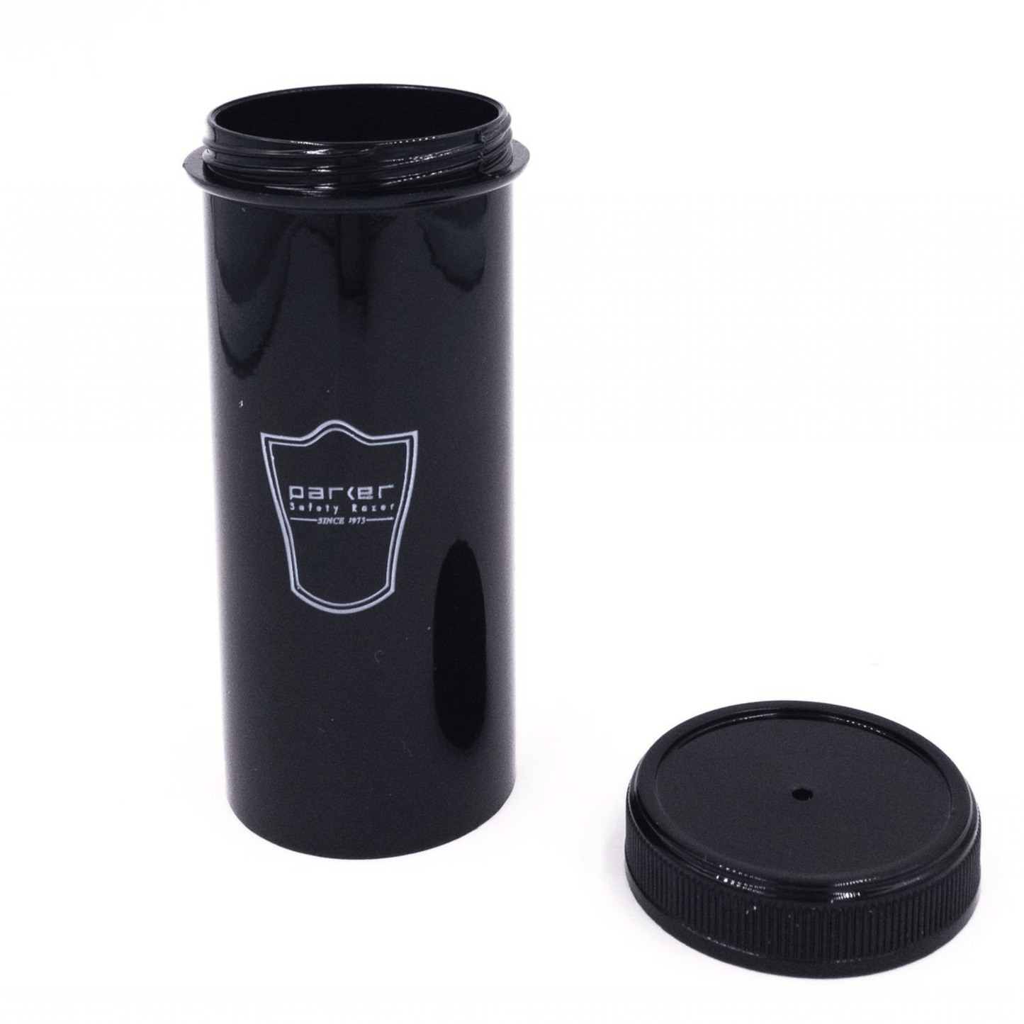 Parker Black Silvertip Badger Travel Shave Brush TRAVBHST (2 piece) #10068059