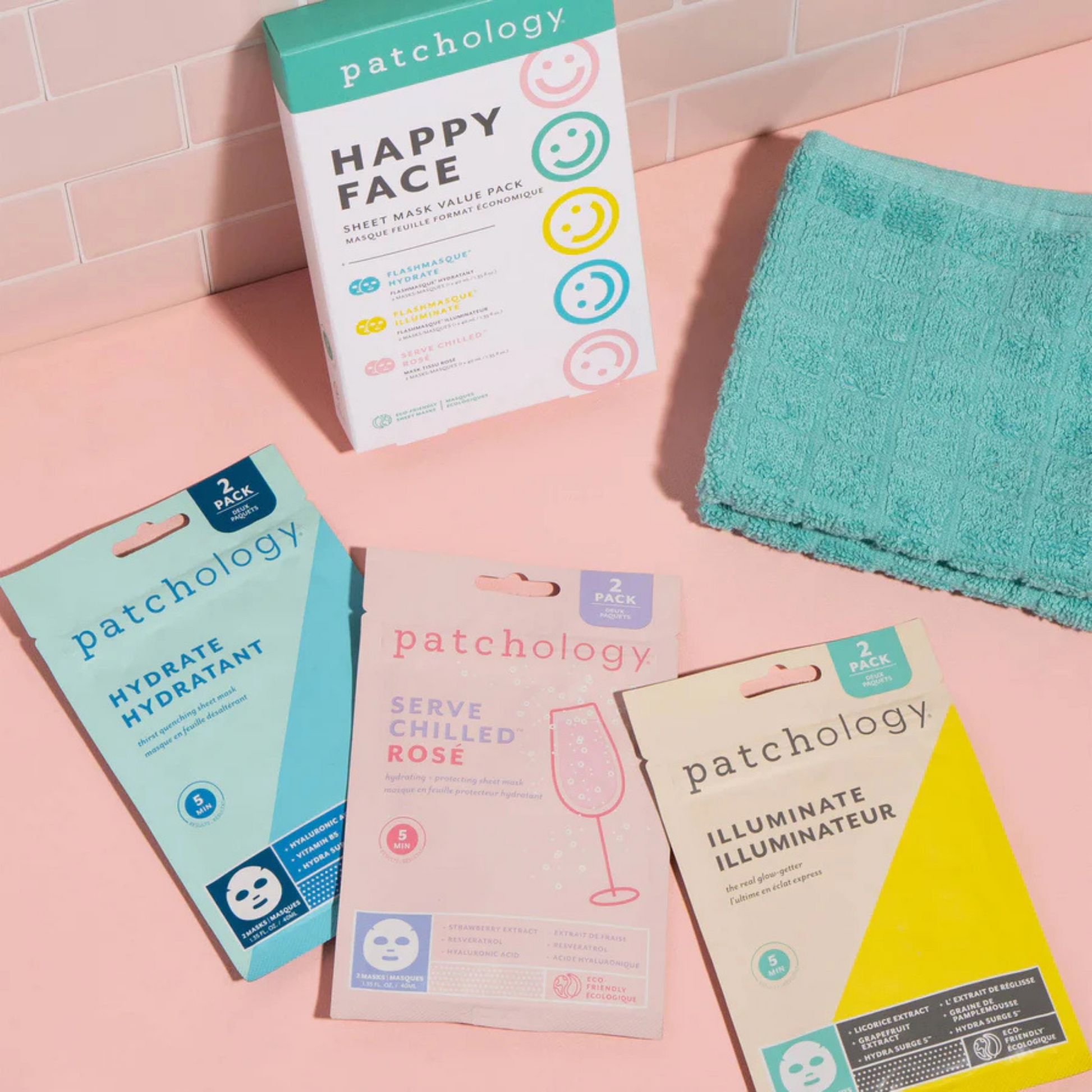 alternate image of patchology happy face kit