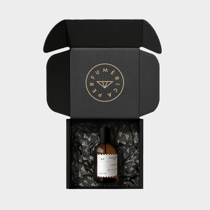 Alternate Image of HC9 Higo EDP, amber perfume bottle with box
