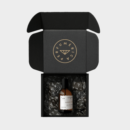 Alternate Image of HC10 Ambar Floral EDP, amber perfume bottle with box