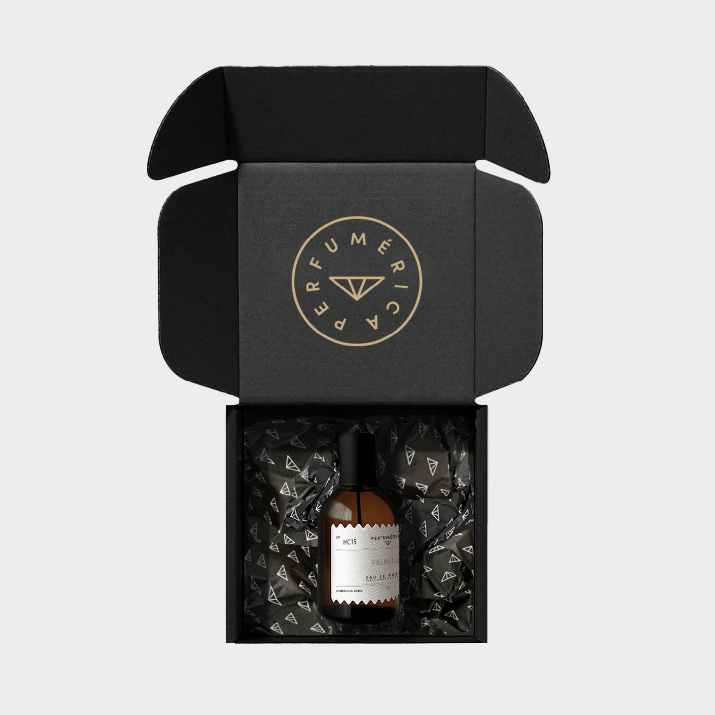 Alternate Image of HC15 Vainilla EDP, amber perfume bottle with box