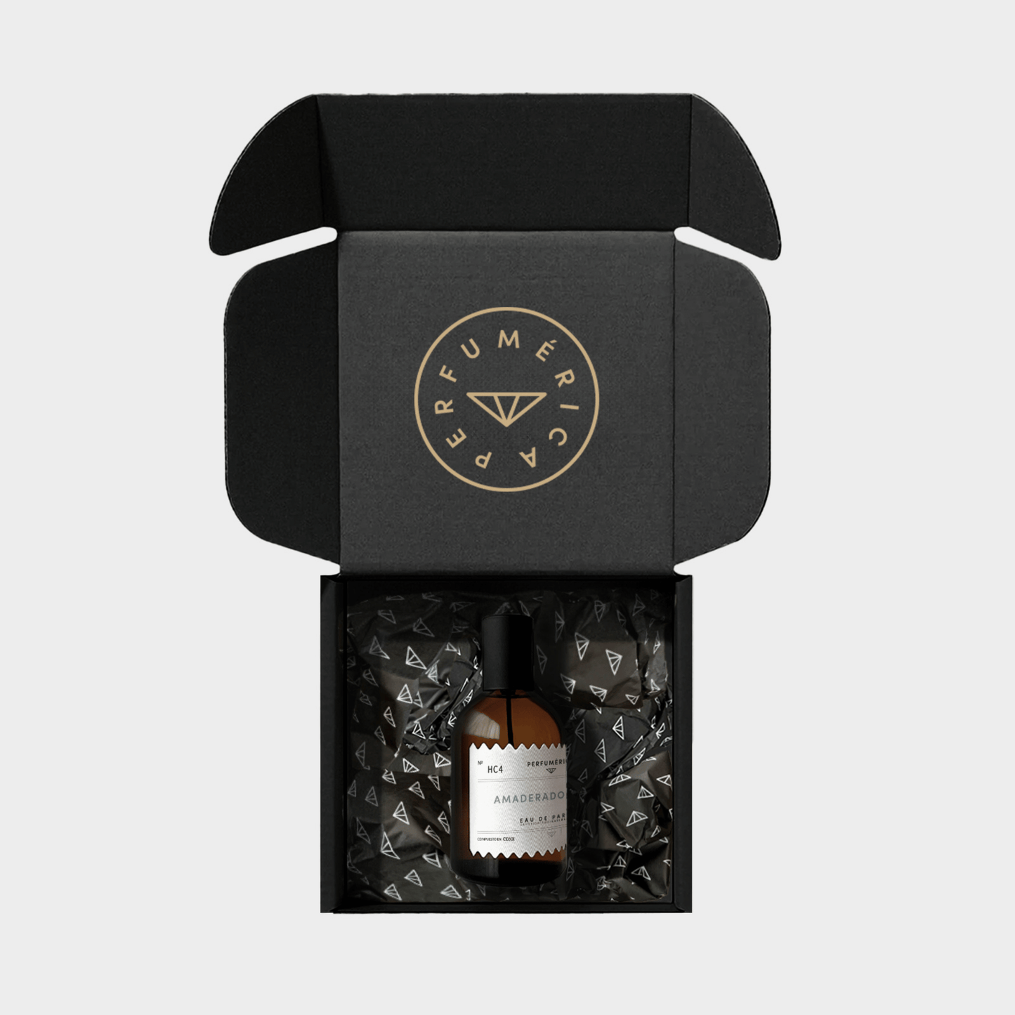 Alternate Image of HC4 Amaderado Acqua EDP, amber perfume bottle with box