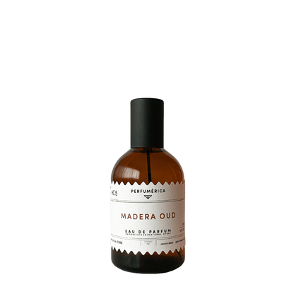 Primary Image of HC5 Madera Oud EDP, amber perfume bottle