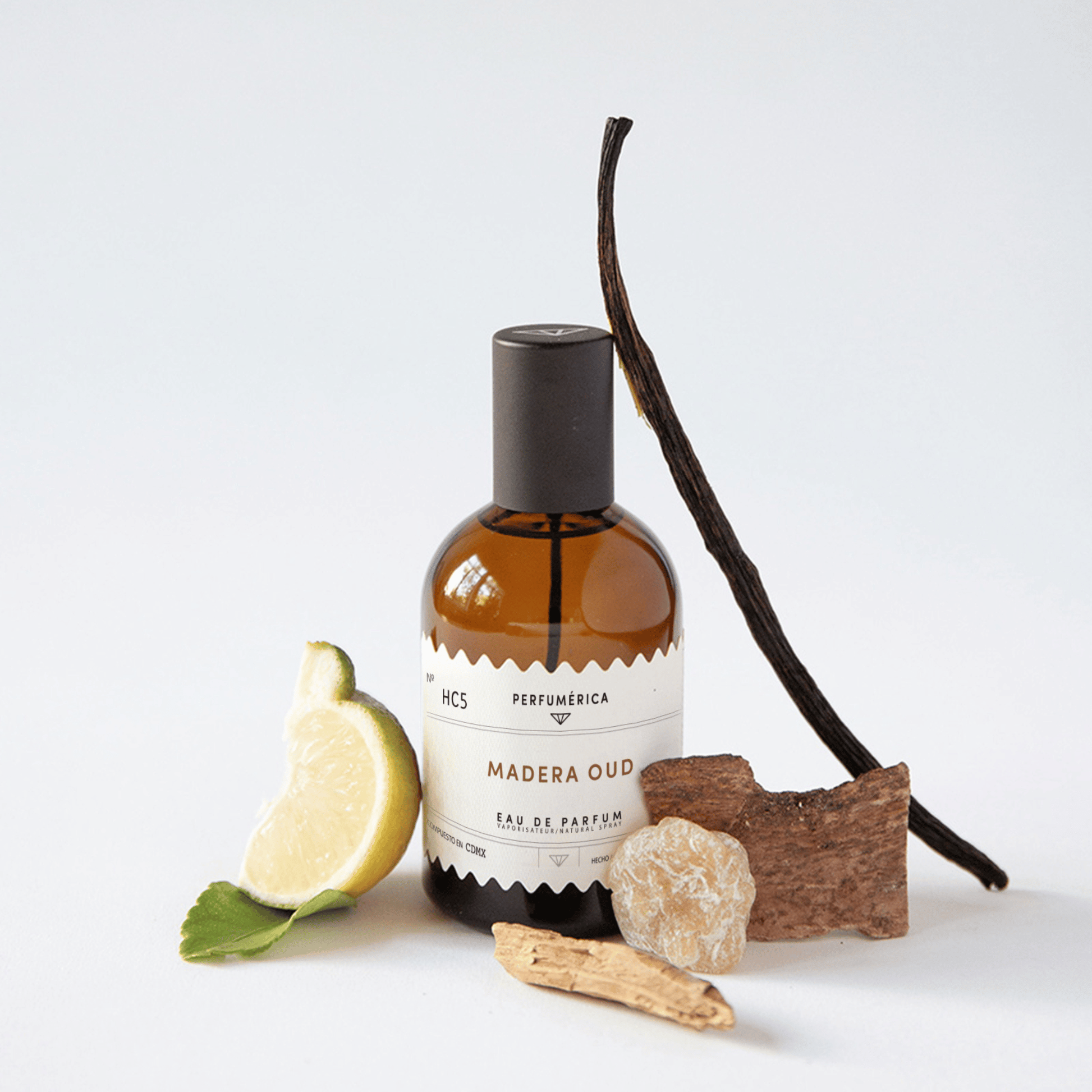 Alternate Image of HC5 Madera Oud EDP, amber perfume bottle