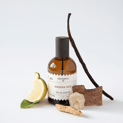 Alternate Image of HC5 Madera Oud EDP, amber perfume bottle