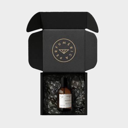 Alternate Image of HC5 Madera Oud EDP, amber perfume bottle with box