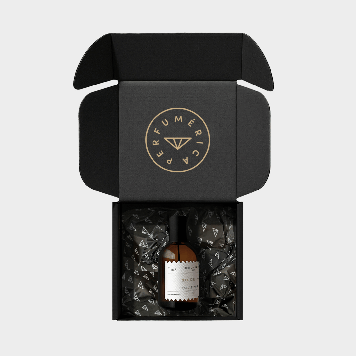 Alternate Image of HC8 Sal de Mar EDP, amber perfume bottle with box