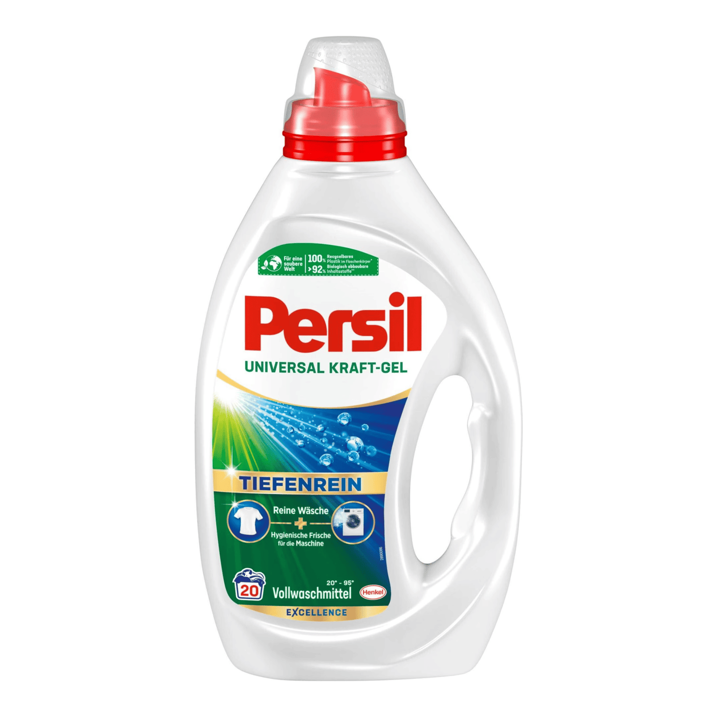 Primary Image of Universal Gel Laundry Detergent, white detergent bottle with German writing