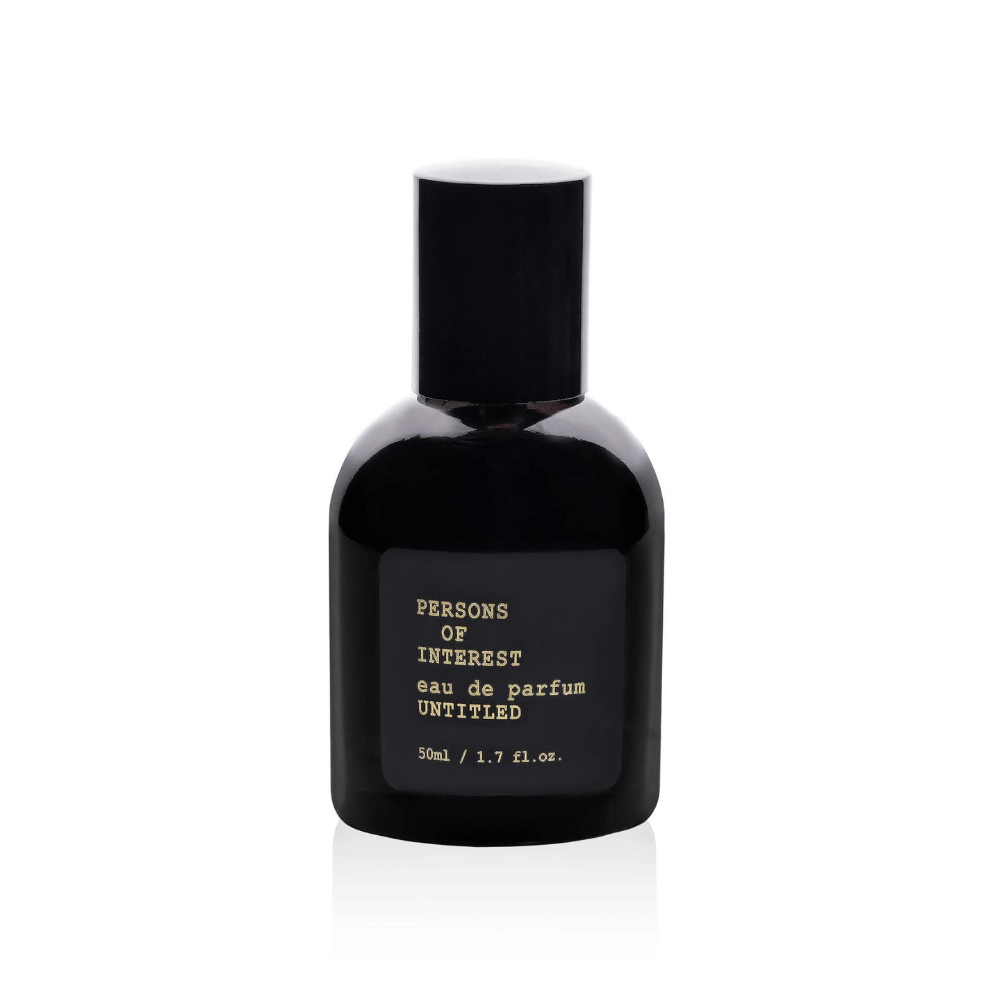 Primary Image of Untitled Eau de Parfum, black perfume bottle with gold text