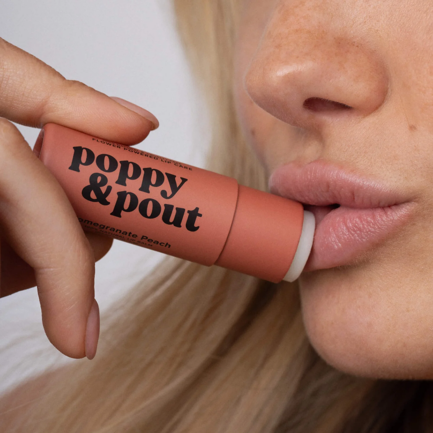 Alternative Image of Poppy & Pout Pomegranate Peach Lip Balm