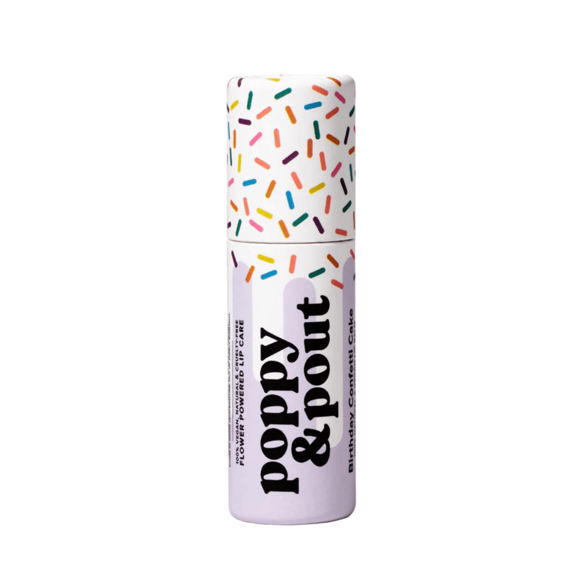 Primary Image of Purple Birthday Confetti Cake Lip Balm