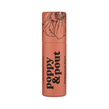 Primary Image of Poppy & Pout Pomegranate Peach Lip Balm