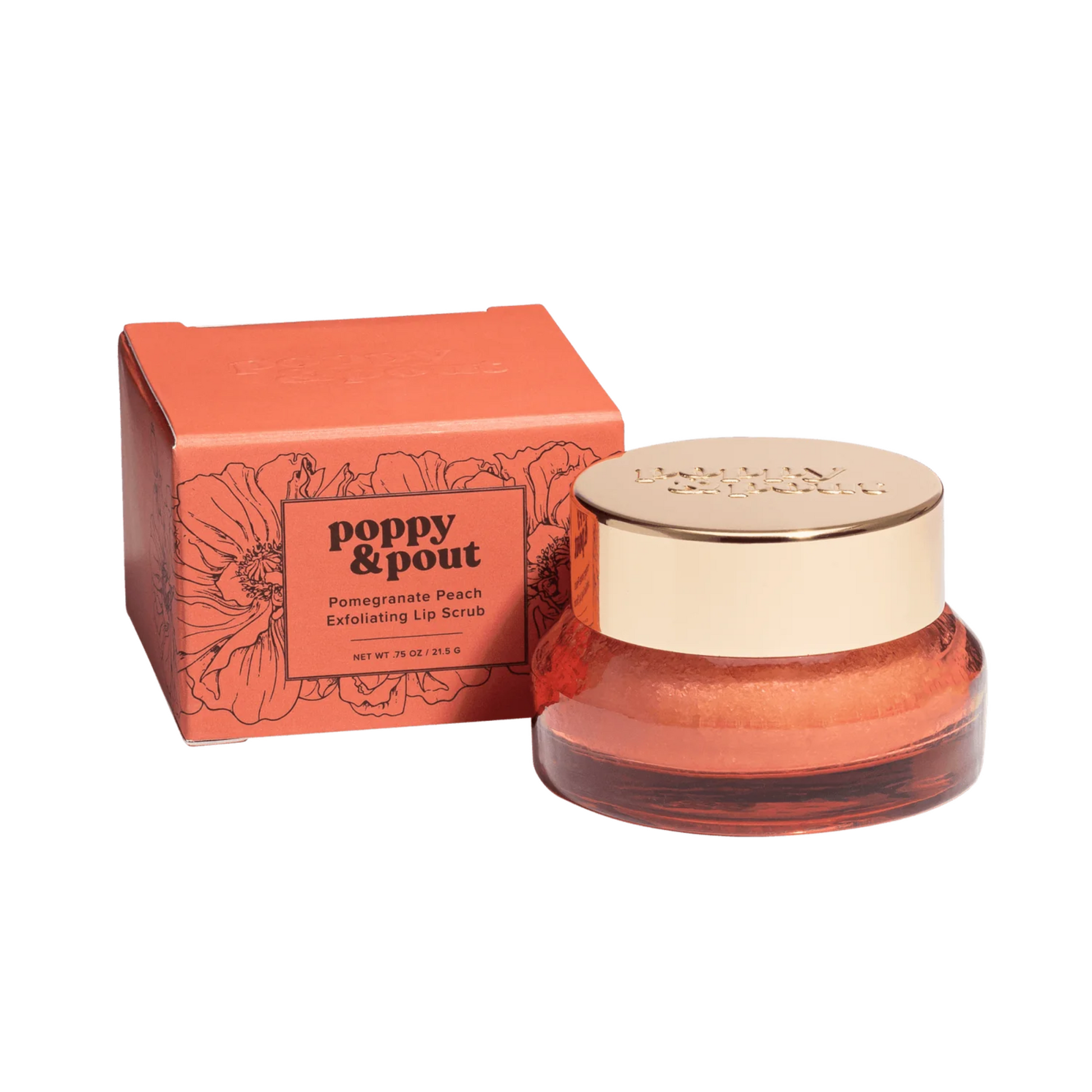 Alternate Image of Poppy and Pout Pomegranate Peach Lip Scrub