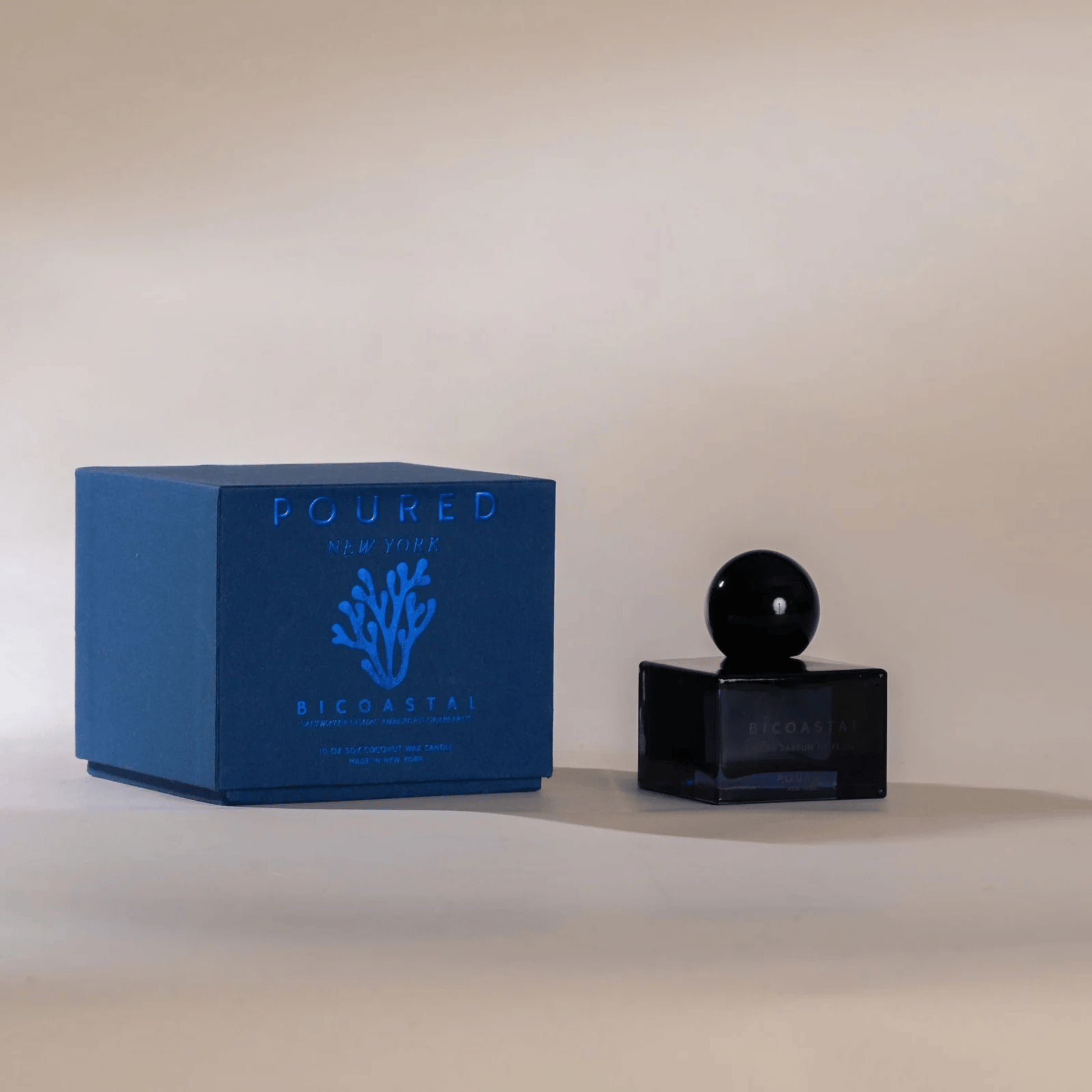 Alternate Image of Bicoastal Niche Parfum, dark blue perfume bottle with black lid and box