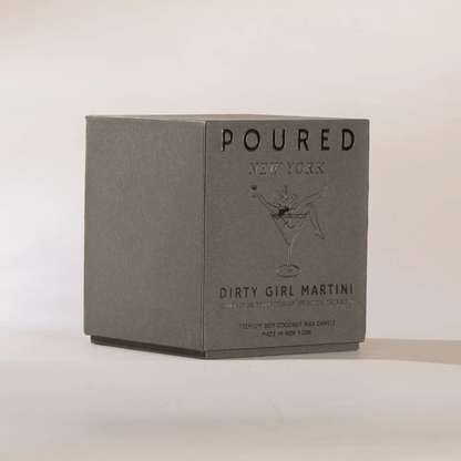 Alternate Image of Dirty Girl Martini Candle, gray candle box