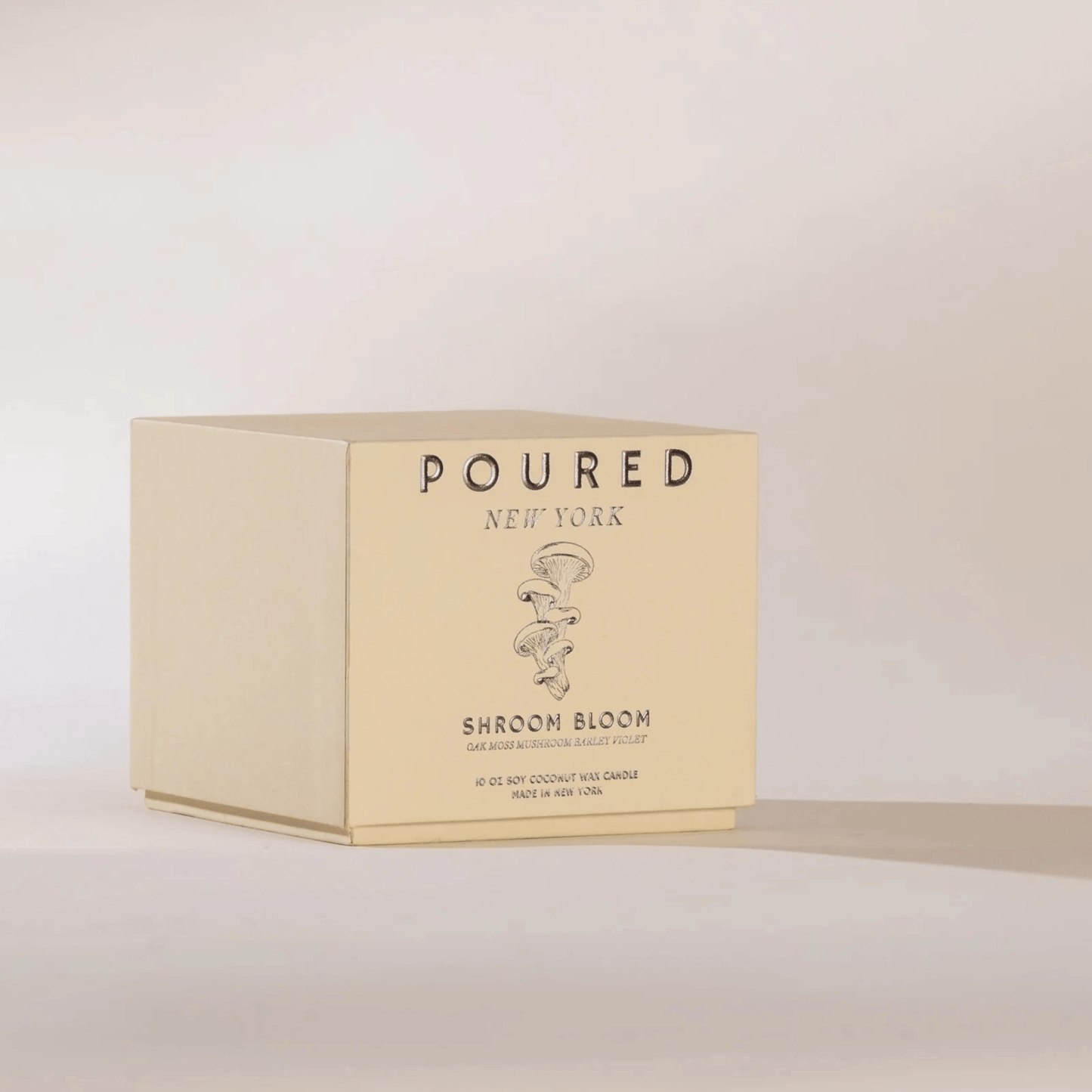 Alternate Image of Shroom Bloom Candle, light brown candle box
