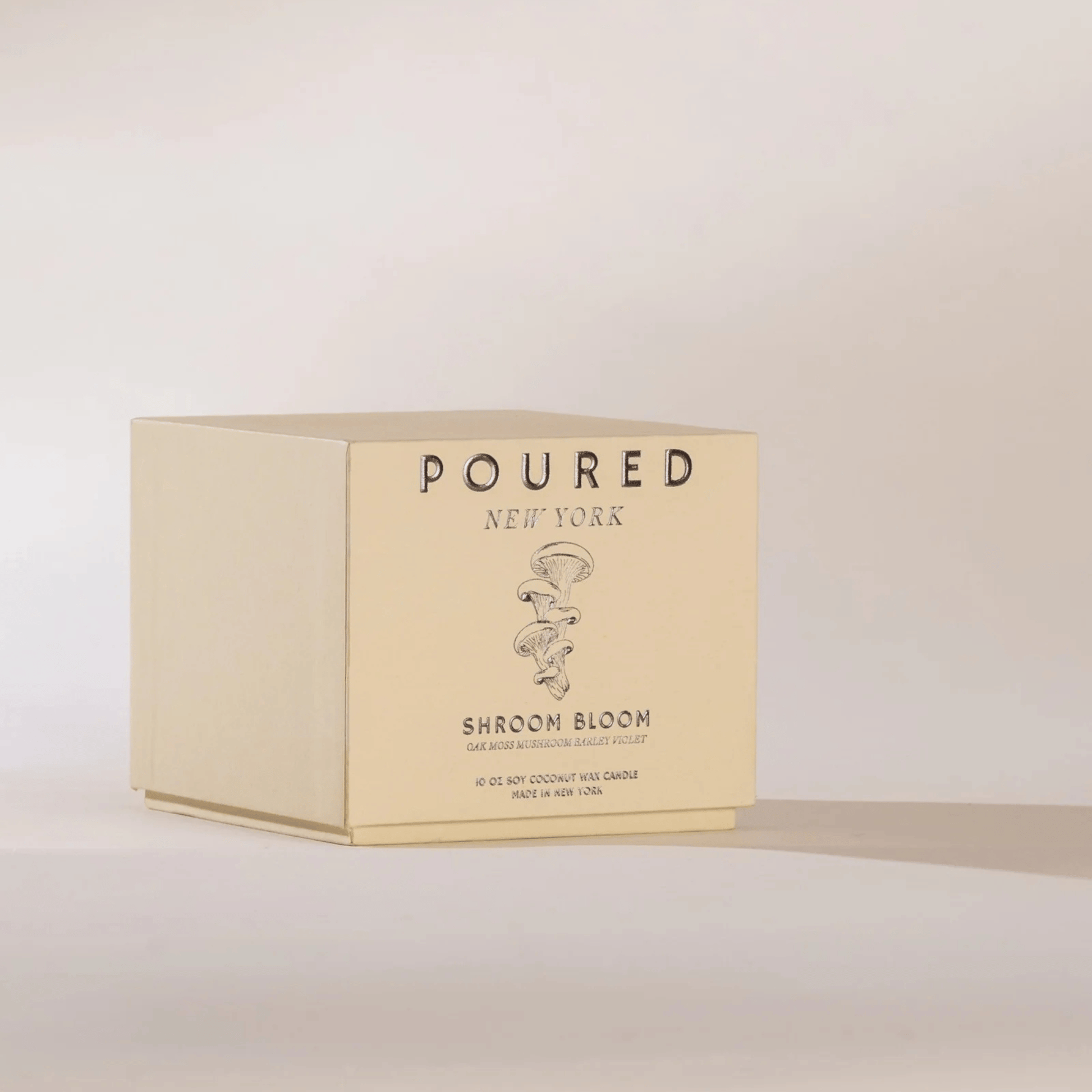Alternate Image of Shroom Bloom Candle, light brown candle box