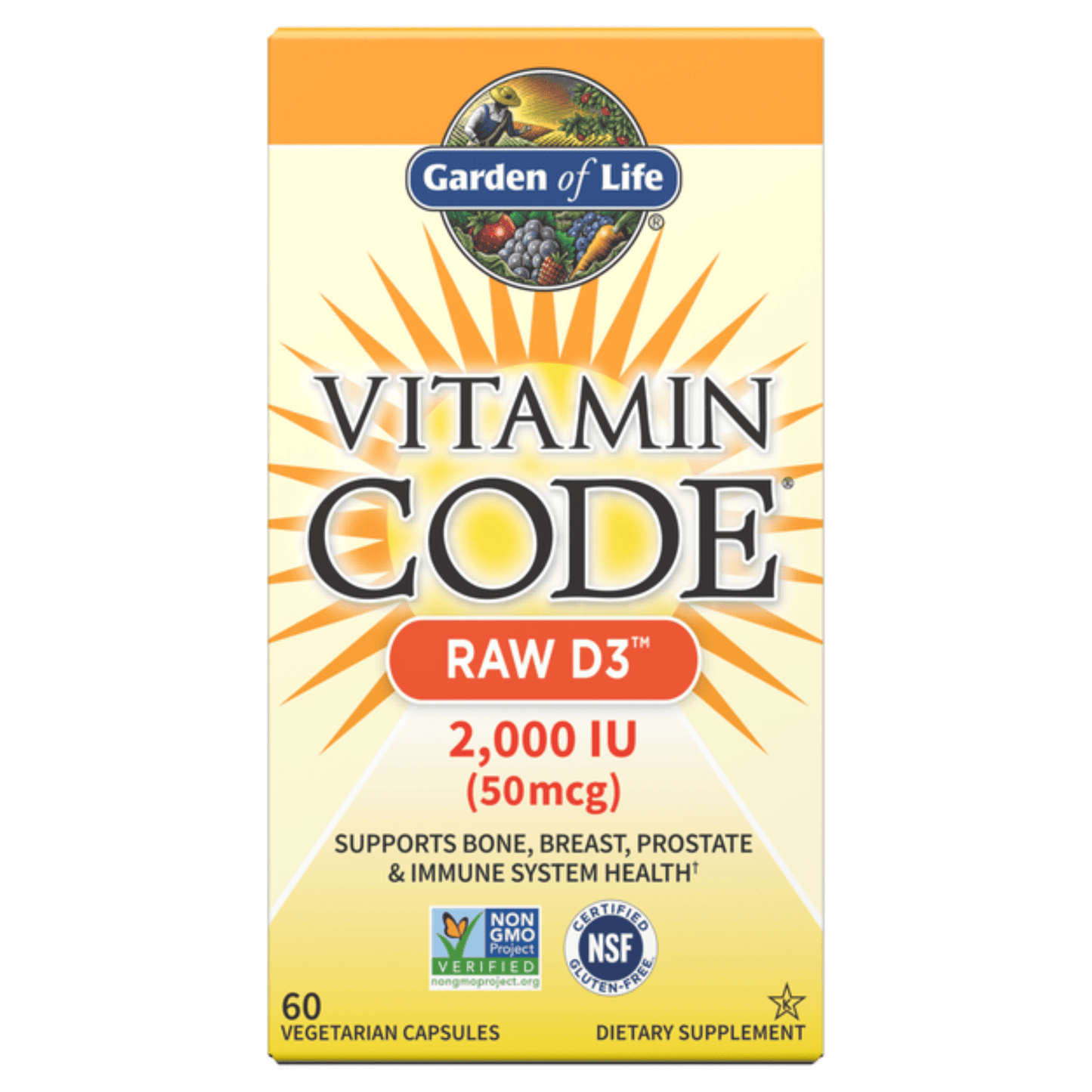 Primary Image of Vitamin Code Raw D3 2000IU