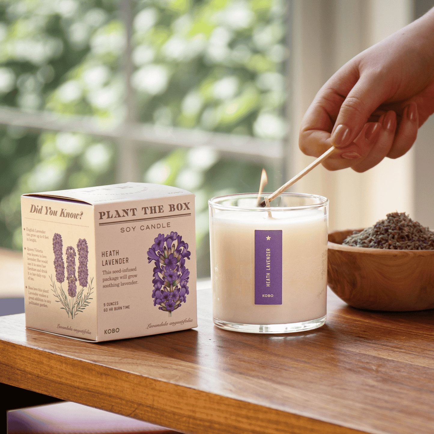 Alternate Image of Heath Lavender Plant the Box Candle
