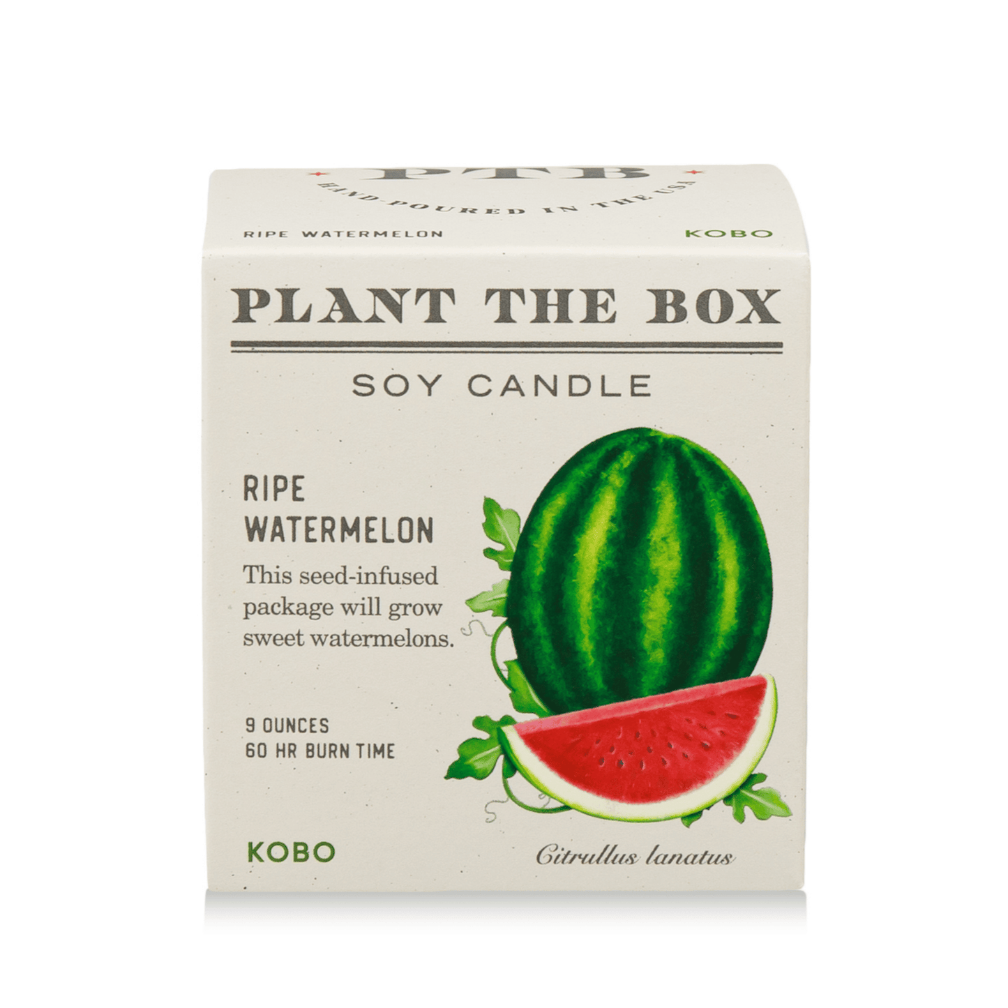 Alternate Image of Plant the Box Ripe Watermelon Candle 