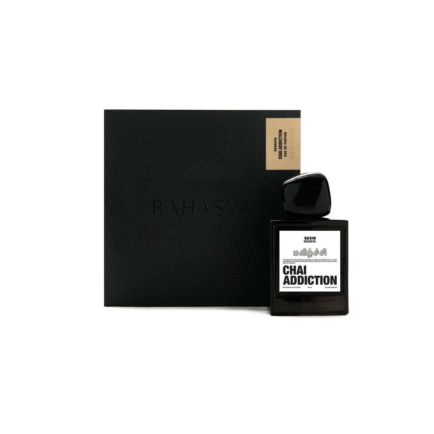 Alternate Image of Chai Addiction EDP black perfume bottle with white label