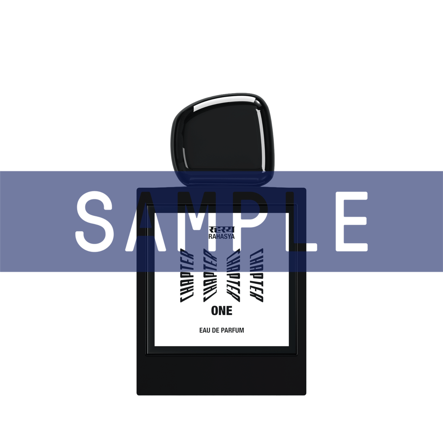 Primary Image of Sample - Chapter One EDP black perfume bottle with white label
