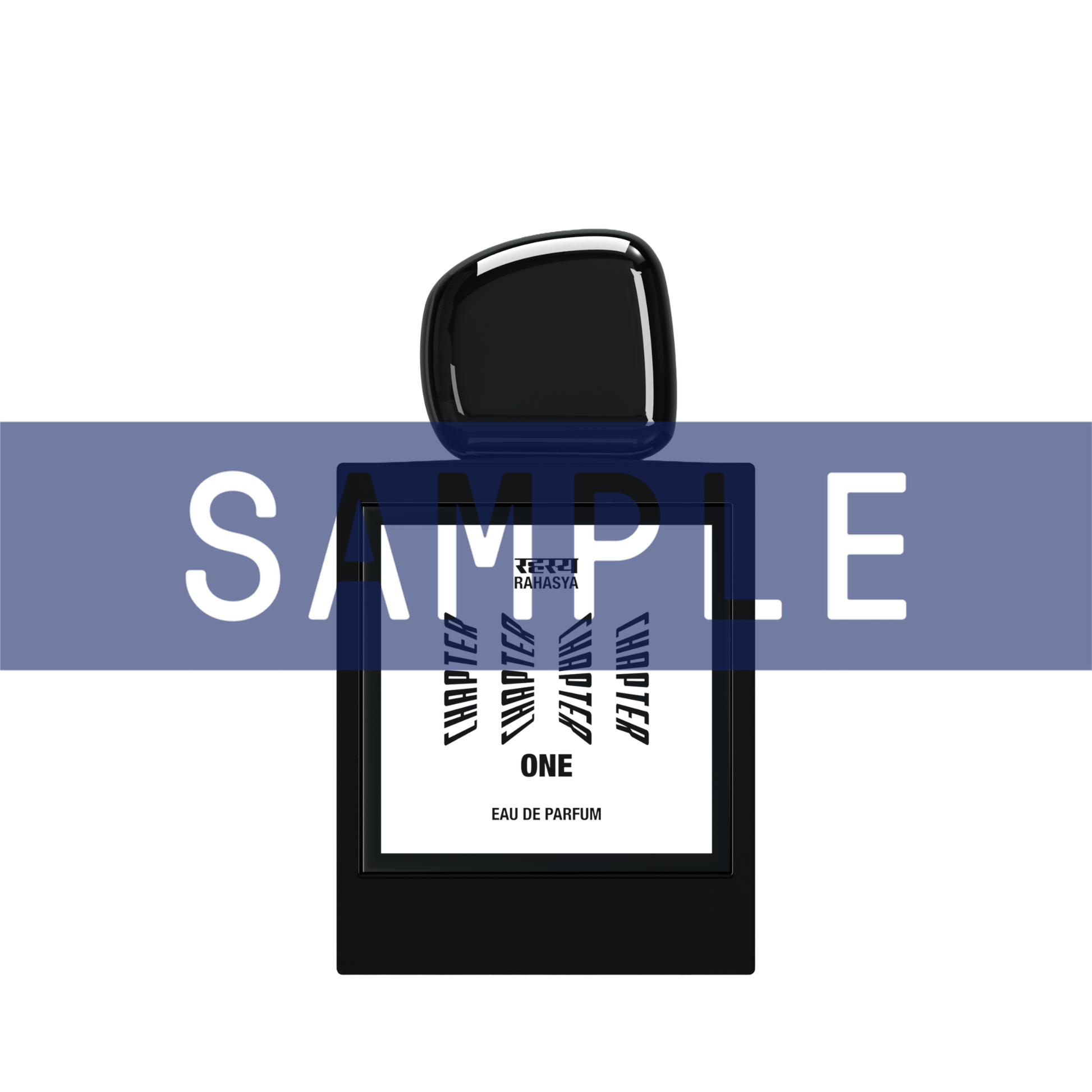 Primary Image of Sample - Chapter One EDP black perfume bottle with white label