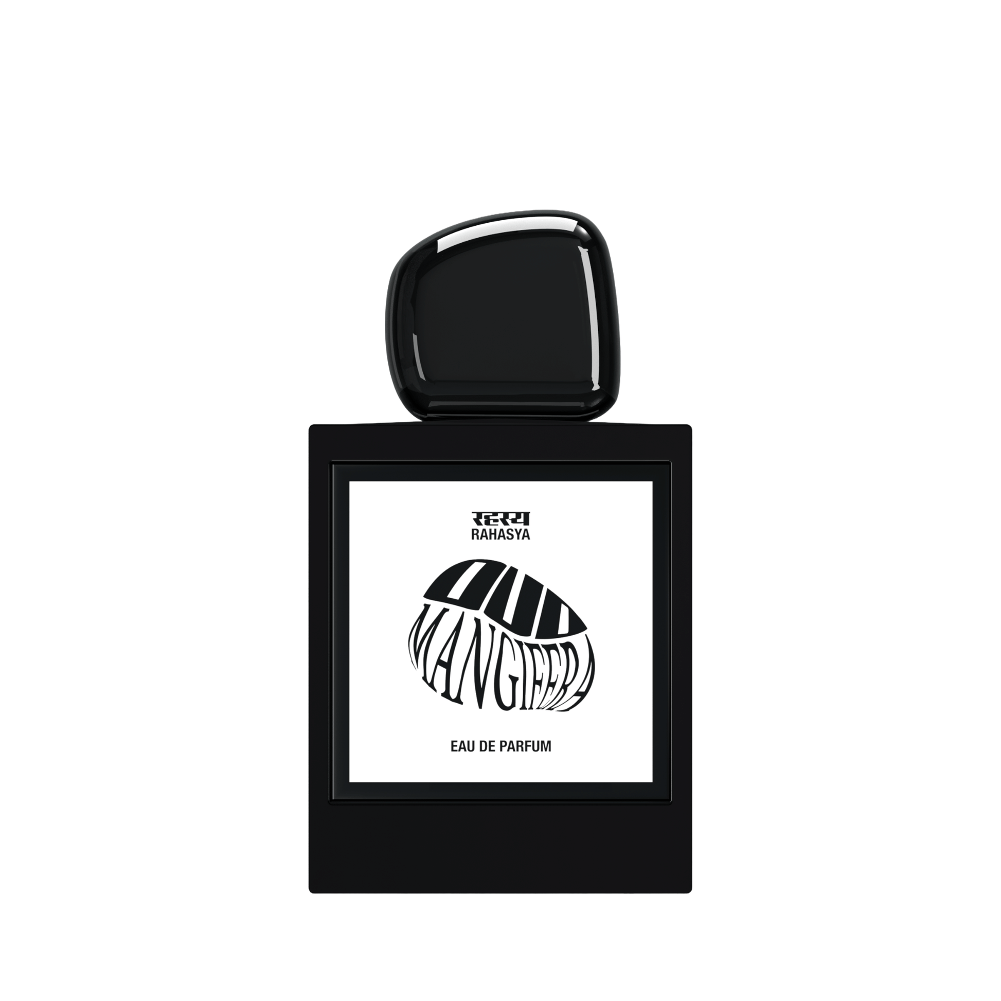 Primary Image of Oud Mangifera  EDP black perfume bottle with white label