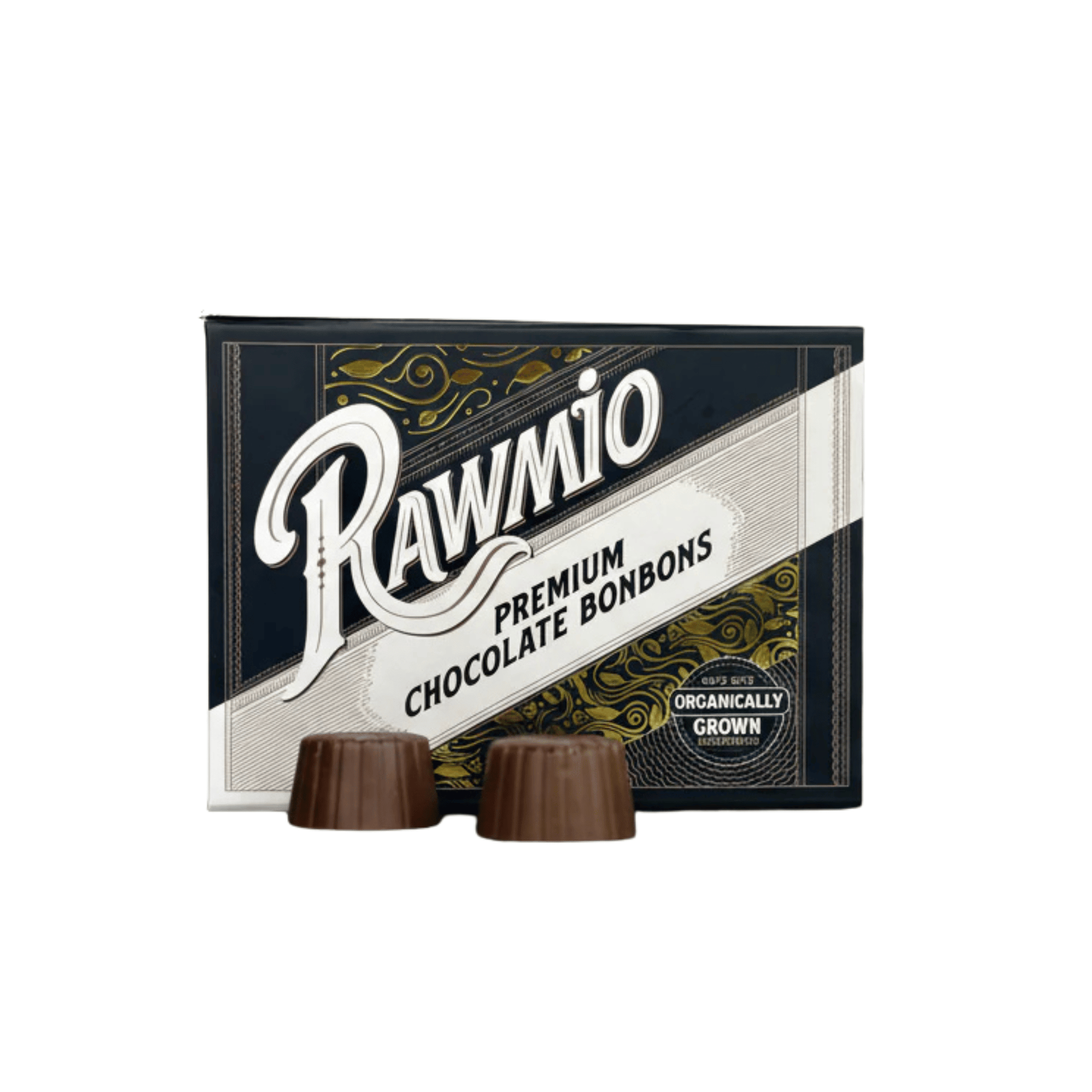 Primary Image of Premium Chocolate Bonbons, brown chocolate box